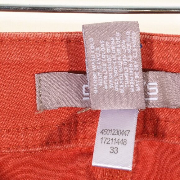 Chicos Jeans Size 0 So Skinny Ankle 5 Pocket Deep Coral Burnt Orange Stretchy - Picture 8 of 8
